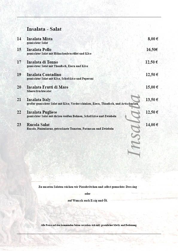 Speisekarte Seite 5