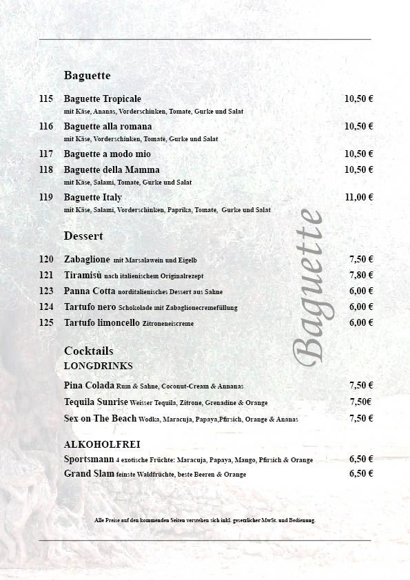 Speisekarte Seite 8